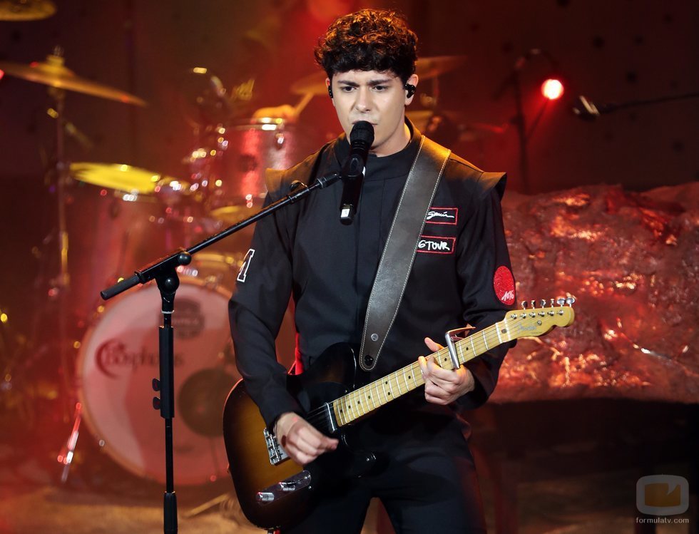Alfred García en el concierto de la gira "1016" en Madrid