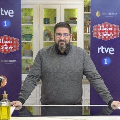 Dani García en la presentación de 'Hacer de comer' de La 1