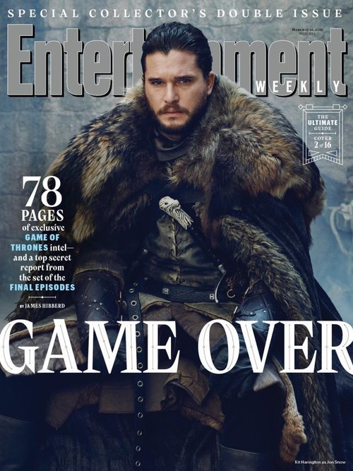Kit Harington como Jon Nieve de 'Juego de Tronos' en la revista EW