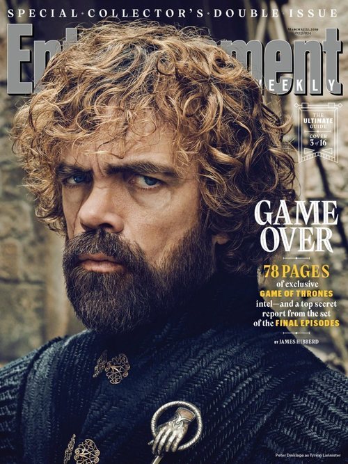 Peter Dinklage como Tyrion Lannister de 'Juego de Tronos' en la revista EW
