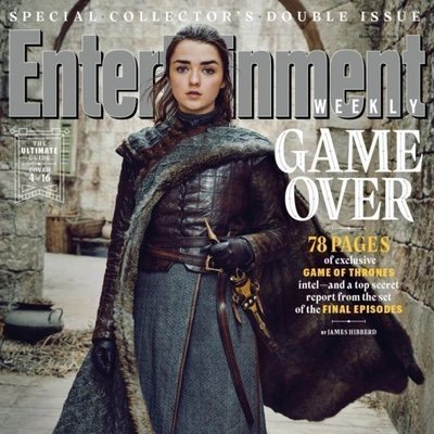 Maisie Williams como Arya Stark de 'Juego de Tronos' en la revista EW