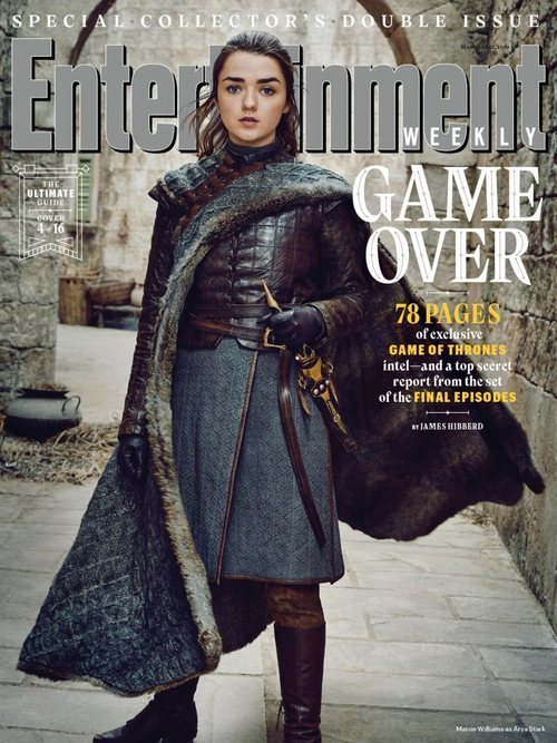 Maisie Williams como Arya Stark de 'Juego de Tronos' en la revista EW