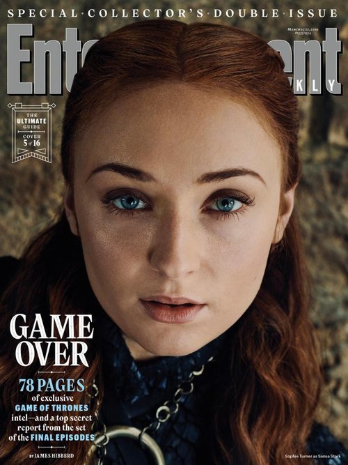 Sophie Turner como Sansa Stark de 'Juego de Tronos' en la revista EW
