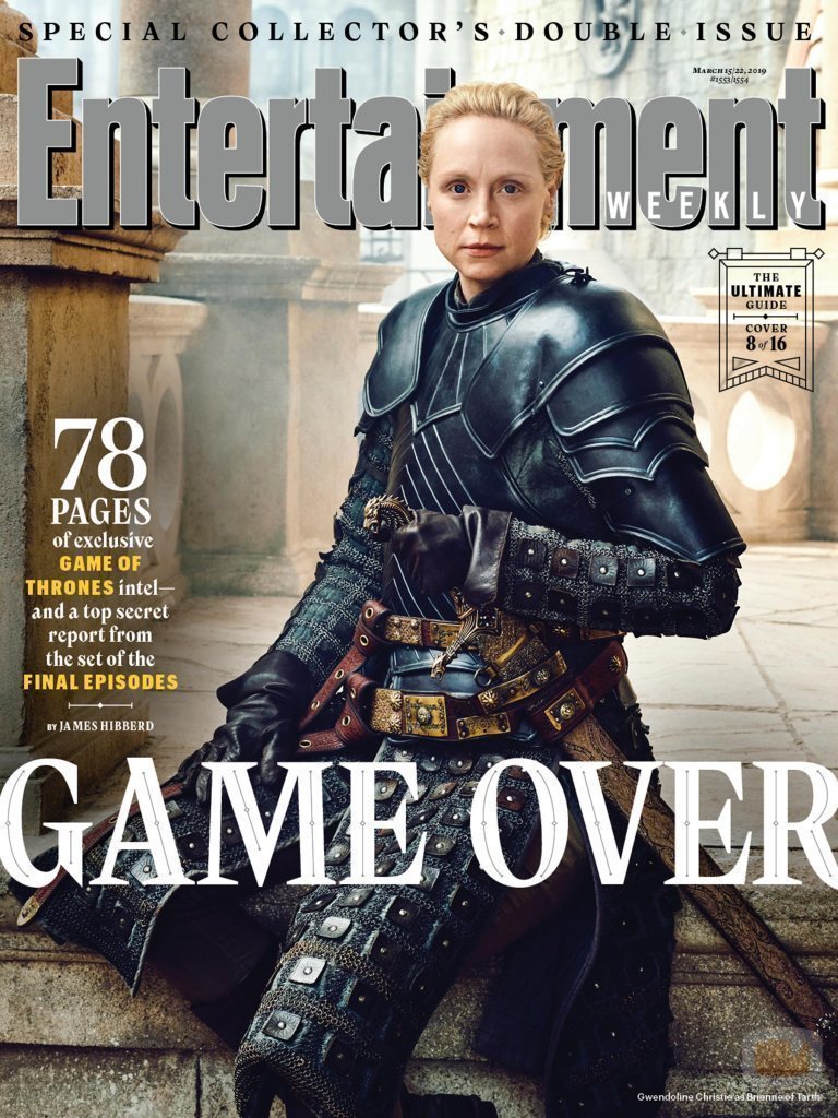 Gwendoline Christie como Brienne de Tarth de 'Juego de Tronos' en la revista EW