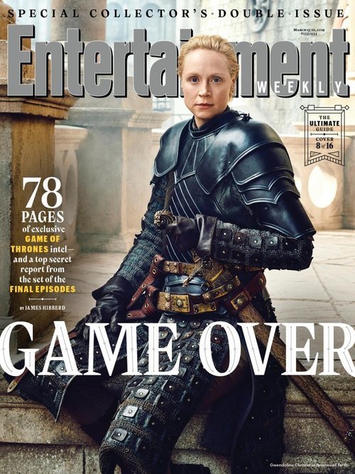 Gwendoline Christie como Brienne de Tarth de 'Juego de Tronos' en la revista EW