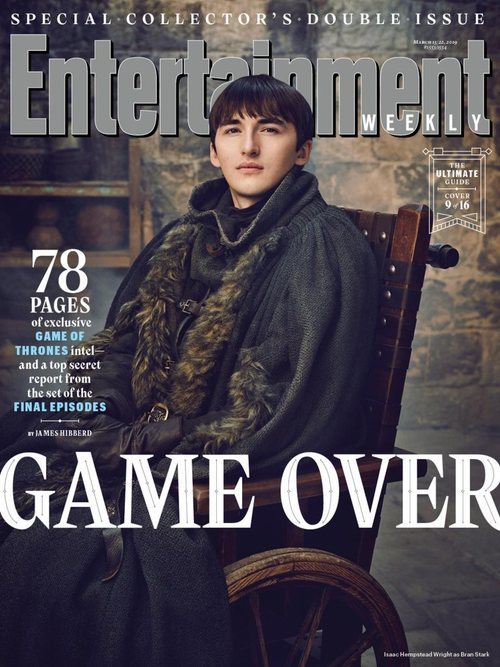 Isaac Hempstead-Wright como Bran Stark de 'Juego de Tronos' en la revista EW