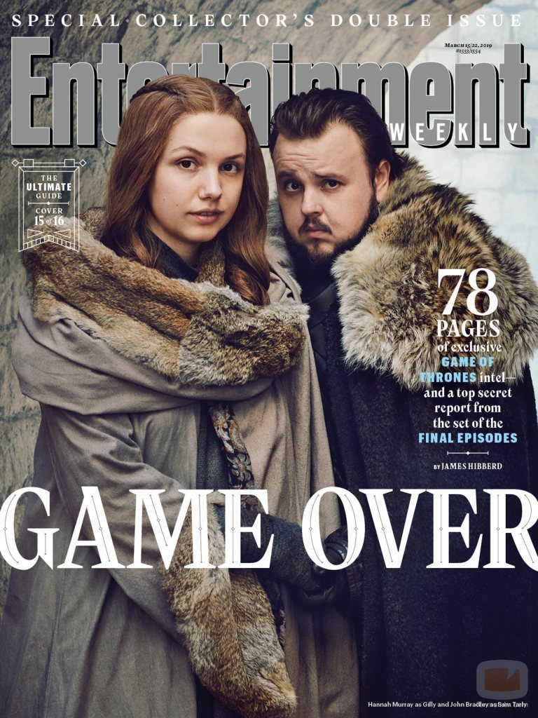 John Bradley-West y Hannah Murray como Samwell Tarly y Gilly de 'Juego de Tronos' para EW