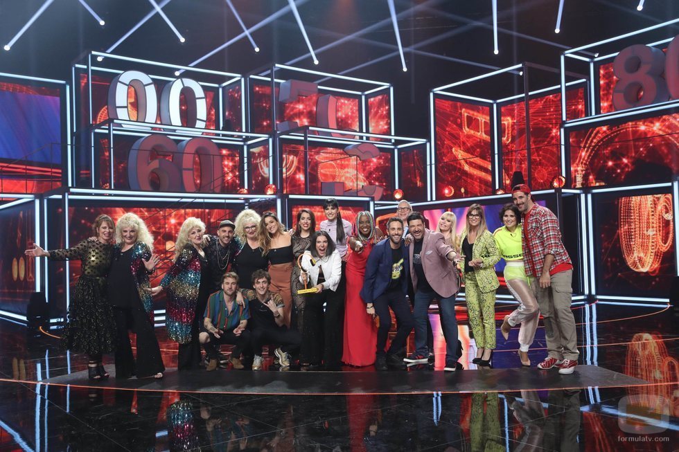 Foto familiar en la Gala 3 de 'La mejor canción jamás cantada'