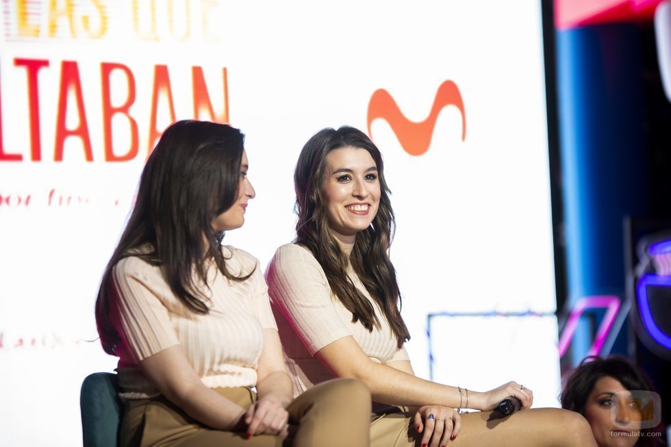 Victoria Martín y Eva Soriano en la rueda de prensa del programa 'Las que faltaban'