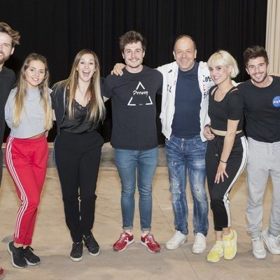 Miki Núñez ensaya la actuación de 'La venda' para Eurovisión 2019 junto a sus bailarines