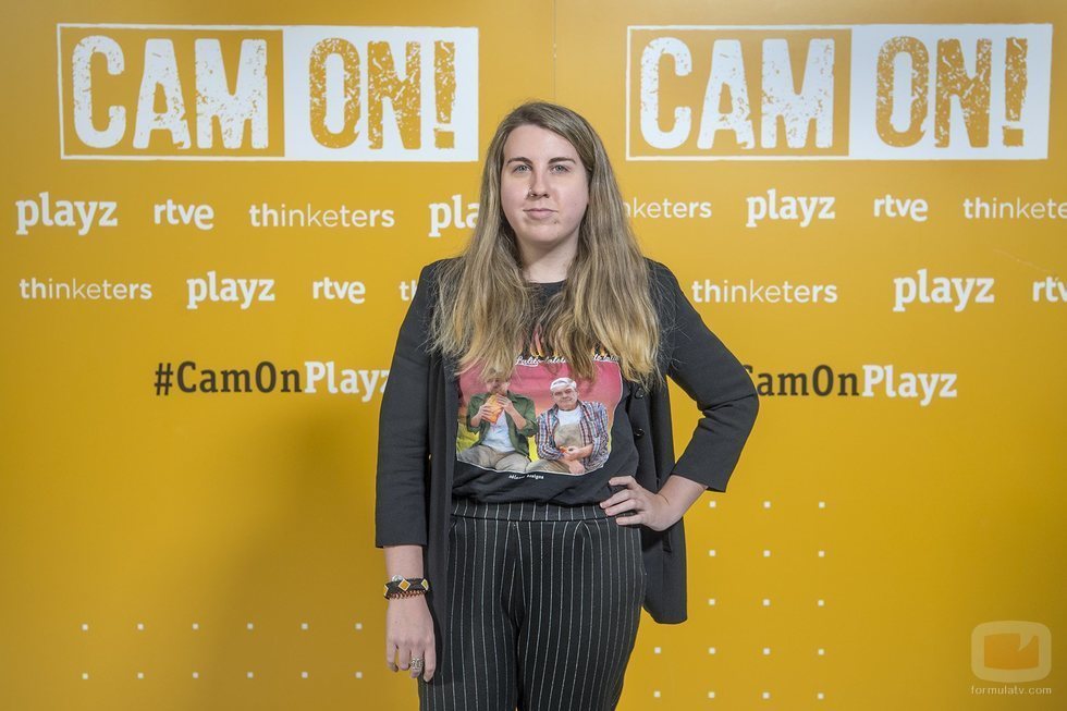 Carolina Iglesias (Percebes y Grelos) en la presentación de 'Cam On'