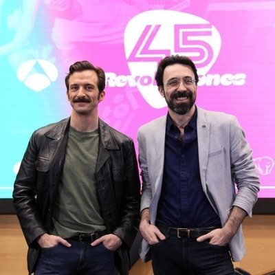 Iván Marcos e Israel Elejalde en la presentación de '45 revoluciones'