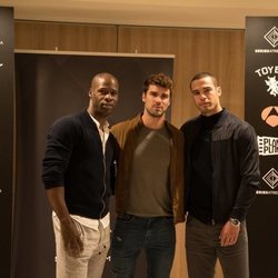 Raudel Raúl Martiato, José de la Torre y Jesús Mosquera en la presentación de 'Toy Boy'