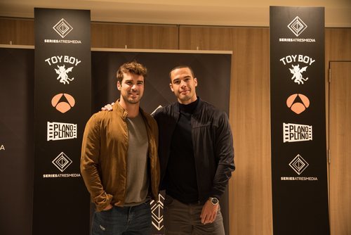 José de la Torre y Jesús Mosquera en la presentación de 'Toy Boy'