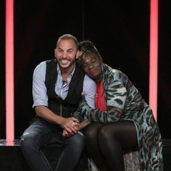 Antonio Tejado y Carolina Sobe, en la sala de expulsión durante la Gala 11 de 'GH Dúo'