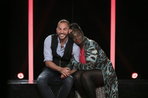 Antonio Tejado y Carolina Sobe, en la sala de expulsión durante la Gala 11 de 'GH Dúo'