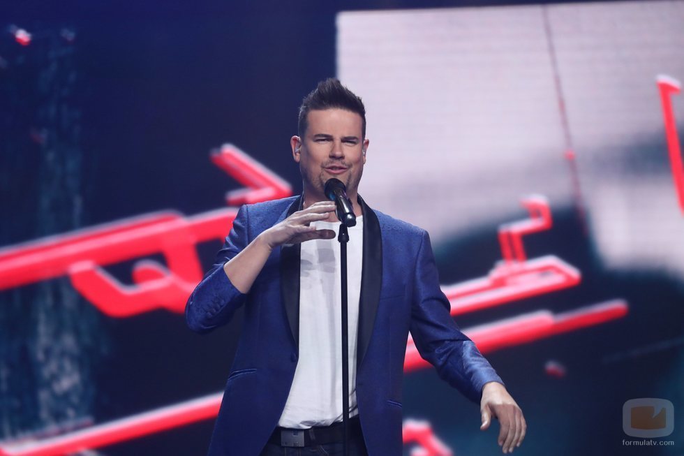 Raúl, cantando en la Gala 5 de 'La mejor canción jamás cantada'