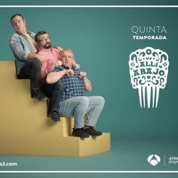La cuadrilla de Iñaki en su póster promocional de la temporada 5 de 'Allí abajo'