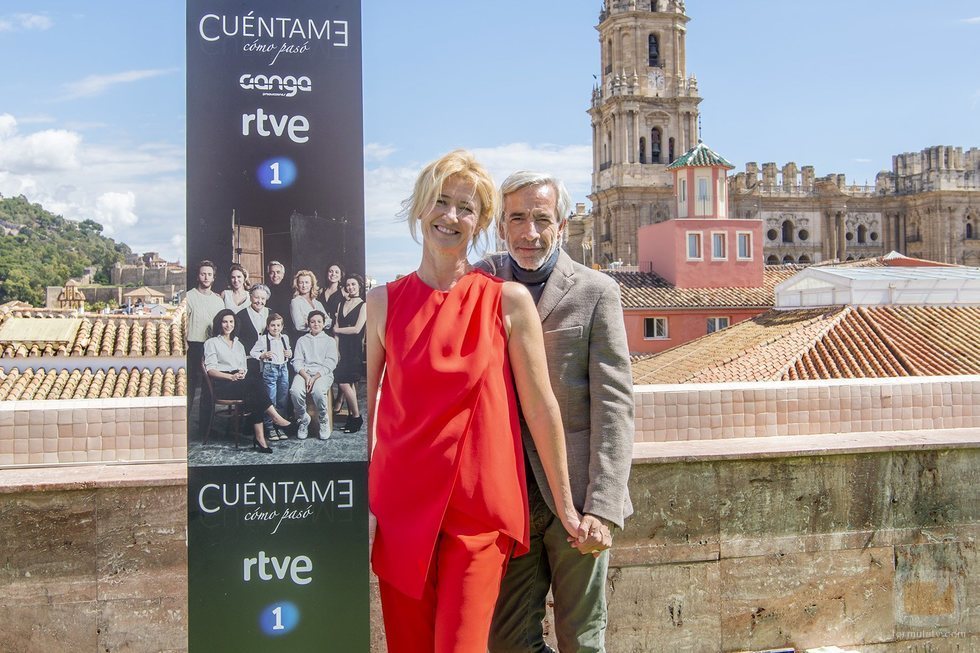 Ana Duato e Imanol Arias en la presentación de la temporada 20 de 'Cuéntame cómo pasó'