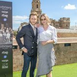Pablo Rivero y Paloma Bloyd posan en el Festival de Málaga