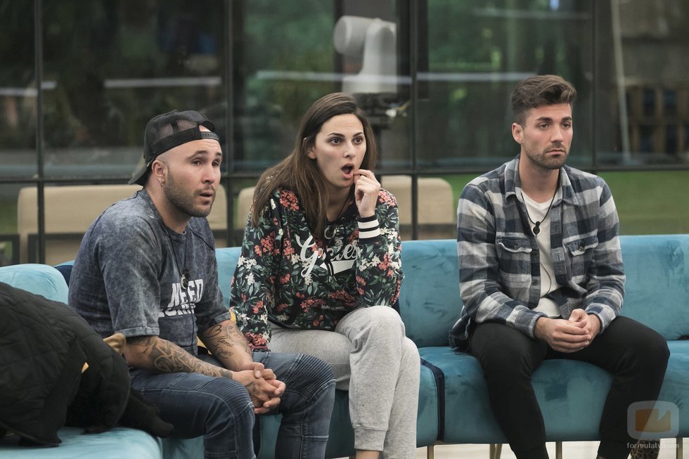 Kiko Rivera, Irene Rosales y Alejandro Albalá durante 'GH Dúo: Límite 24 horas'