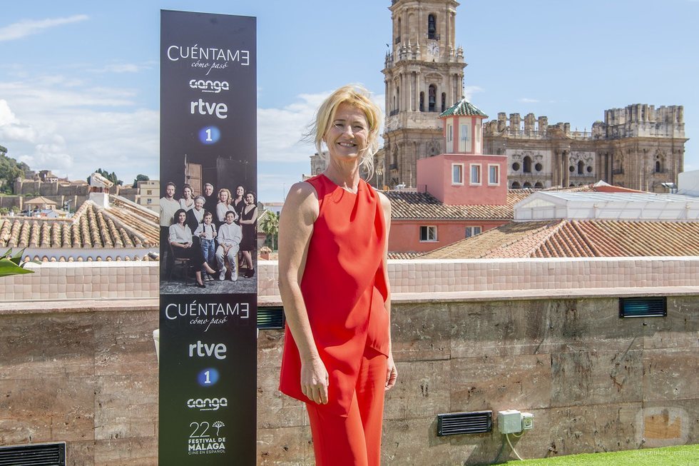 Ana Duato, Merche en 'Cuéntame cómo pasó', posa en el Festival de Málaga