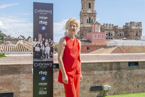 Ana Duato, Merche en 'Cuéntame cómo pasó', posa en el Festival de Málaga