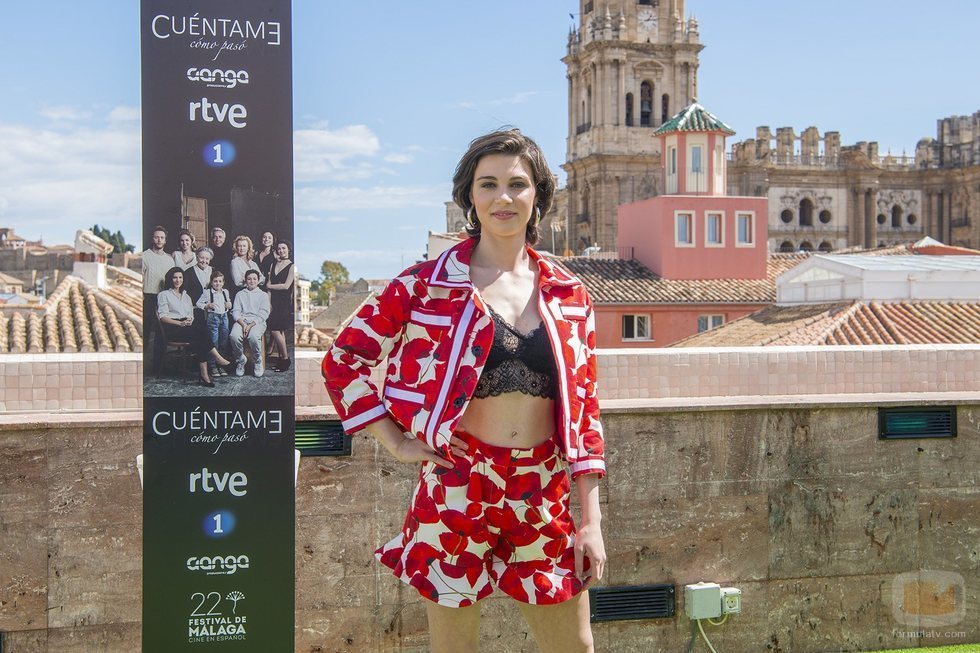 Carmen Climent, María en 'Cuéntame cómo pasó', posa en el Festival de Málaga
