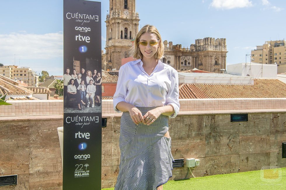 Paloma Bloyd, Deborah en 'Cuéntame cómo pasó', posa en el Festival de Málaga