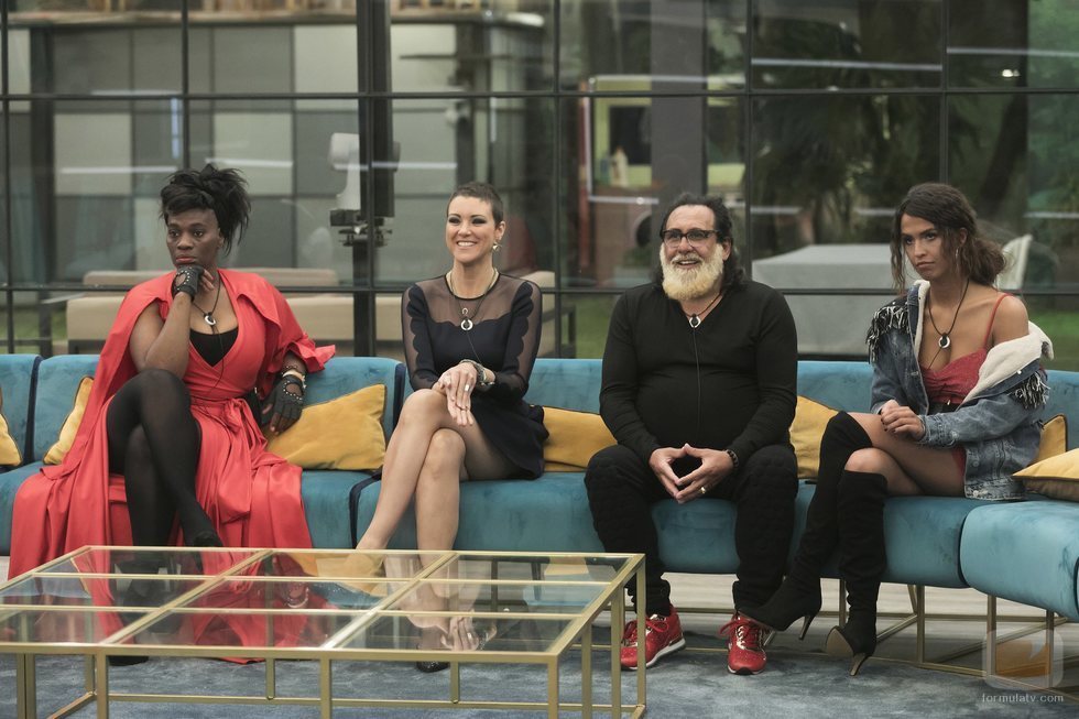 Carolina Sobe, Sofía Suescun, Juan Miguel y María Jesús Ruiz, en la Gala 12 de 'GH Dúo'