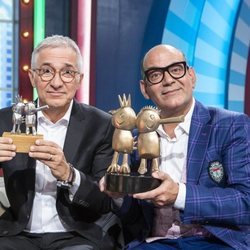 Xavier Sardà y José Corbacho, en el plató de 'Juego de niños'