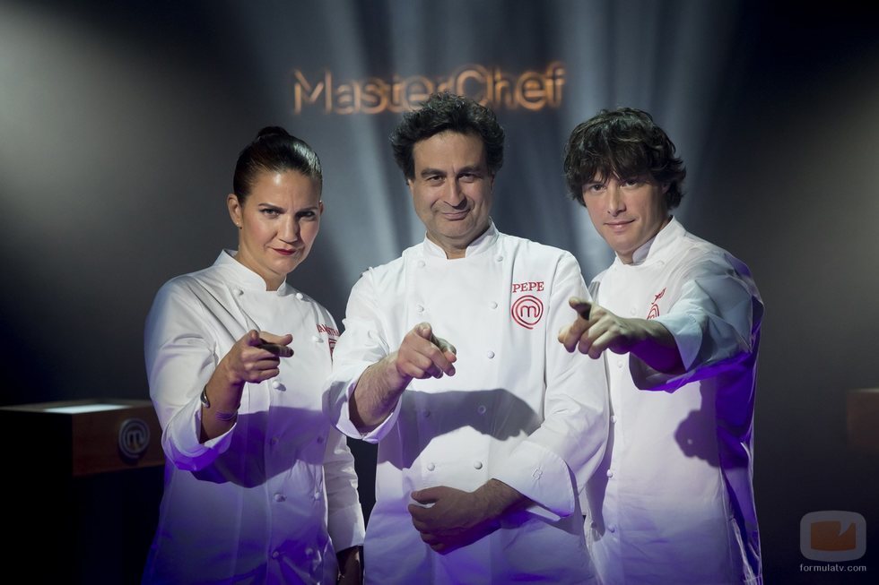 El jurado de 'MasterChef' durante la presentación de la séptima edición