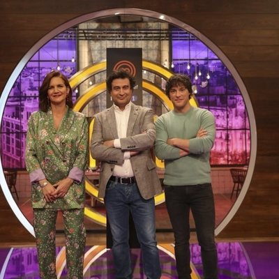 Jordi Cruz, Pepe Rodríguez y Samantha Vallejo-Nágera, en la presentación de 'MasterChef 7'