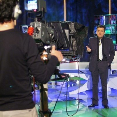 El Gran Wyoming presentando 'El intermedio' entre los años 2006 y 2007