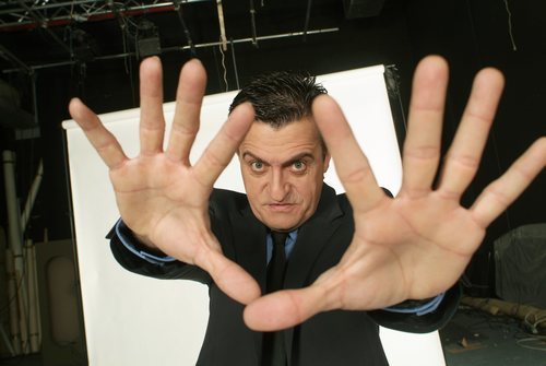 Posado del Gran Wyoming en 'El intermedio' en la etapa más incipiente del programa