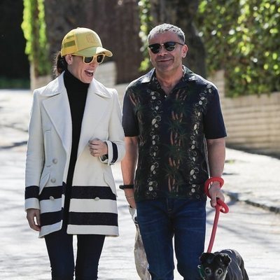 Jorge Javier Vázquez acompañado de Raquel Sánchez Silva en su recuperación