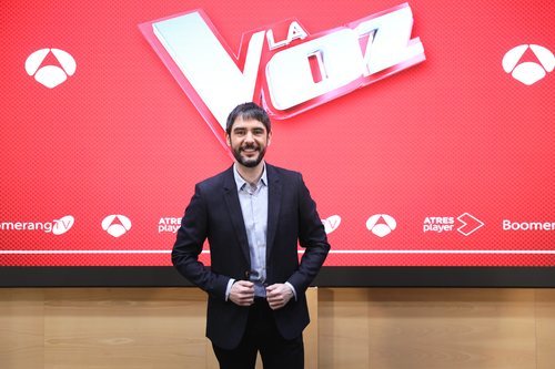 Juanra Bonet en la rueda de prensa de los Directos de 'La Voz'