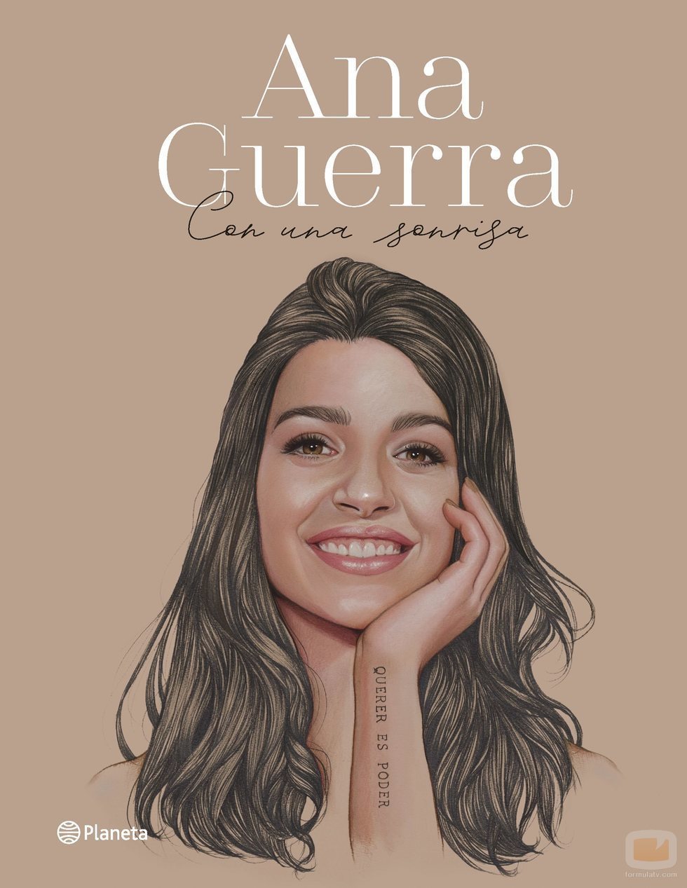 Portada de "Con una sonrisa", el primer libro de Ana Guerra