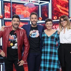 El jurado de la sexta gala de 'La mejor canción jamás cantada' junto a Roberto Leal