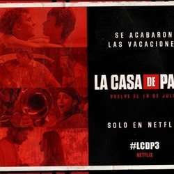 Postal promocional de la parte 3 de 'La Casa de Papel'