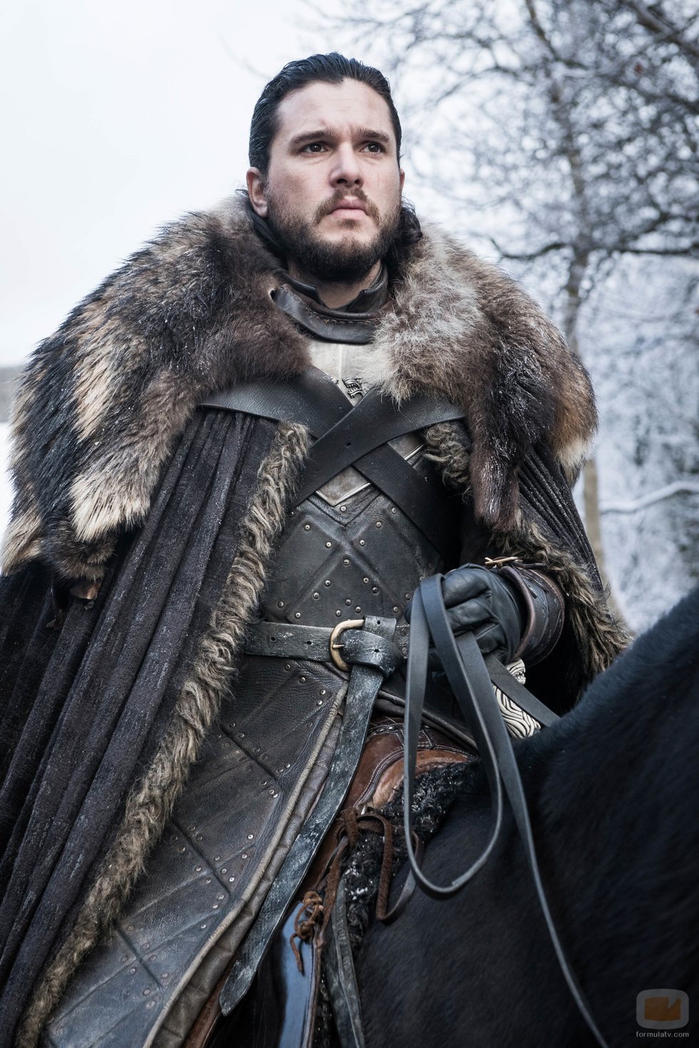 Jon Nieve, a caballo, en la octava temporada de 'Juego de Tronos'