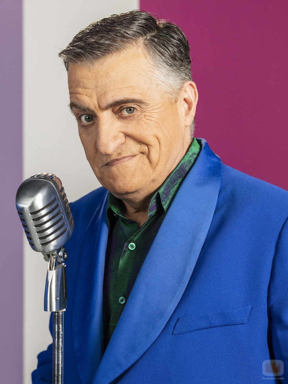 El Gran Wyoming, en una foto promocional de los 2000 programas de 'El intermedio'