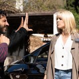 Maggie Civantos en el rodaje de 'Malaka'