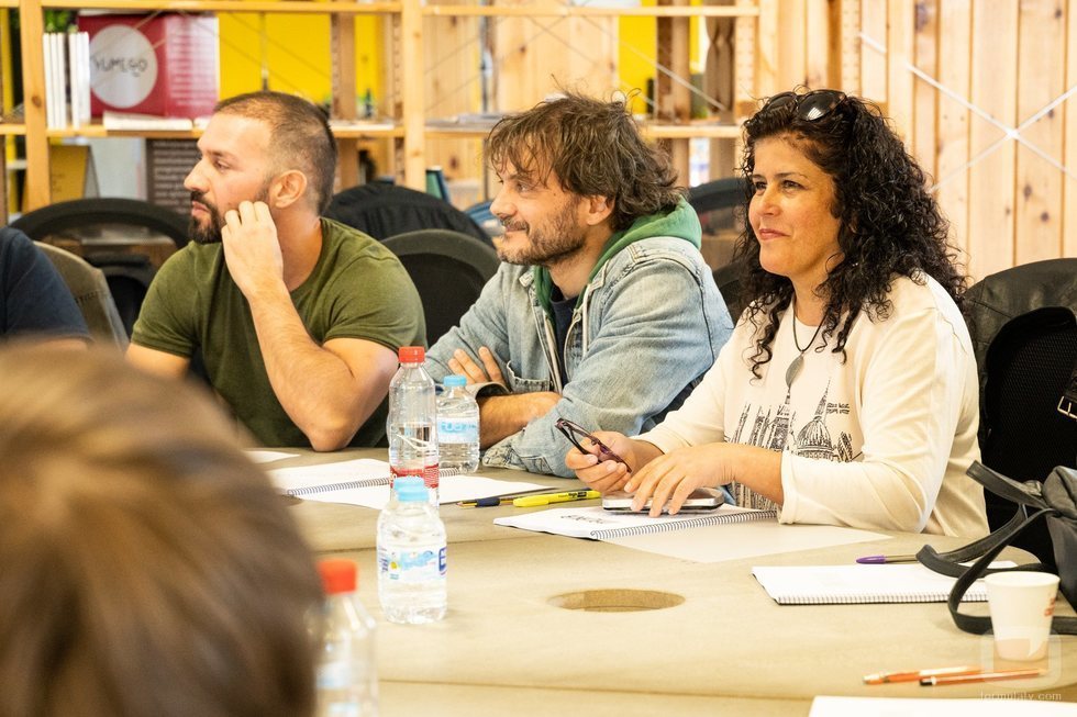 El equipo de 'Malaka', reunido durante el rodaje