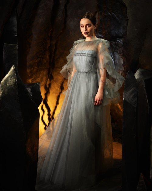 Emilia Clarke posa en la premiere de la temporada 8 de 'Juego de Tronos' 
