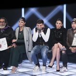 Kiko Rivera, Irene Rosales, María Jesús, Juanmi  y Alejandro Albalá en la Gala 14 de 'GH Dúo'