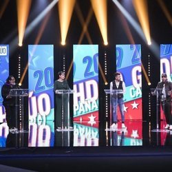 Juan Miguel, María Jesús, Alejandro Albalá y Kiko Rivera en el debate de la Gala 14 de 'GH Dúo'