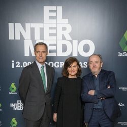 Silvio González, Carmen Calvo y Javier Pons, en el programa 2.000 de 'El Intermedio'