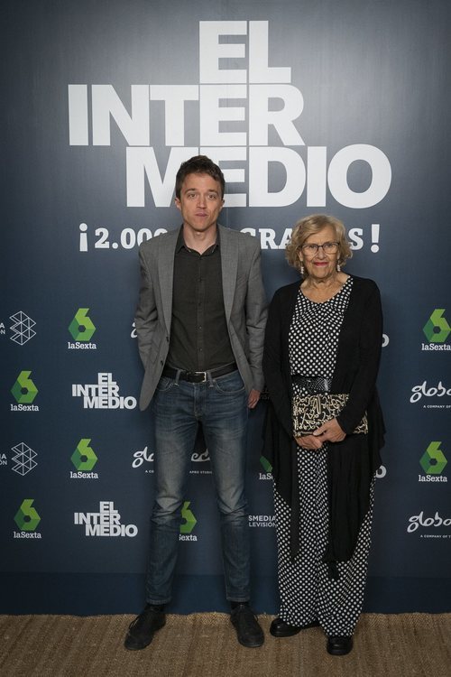 Manuela Carmena y Iñigo Errejón, en el programa 2.000 de 'El Intermedio'