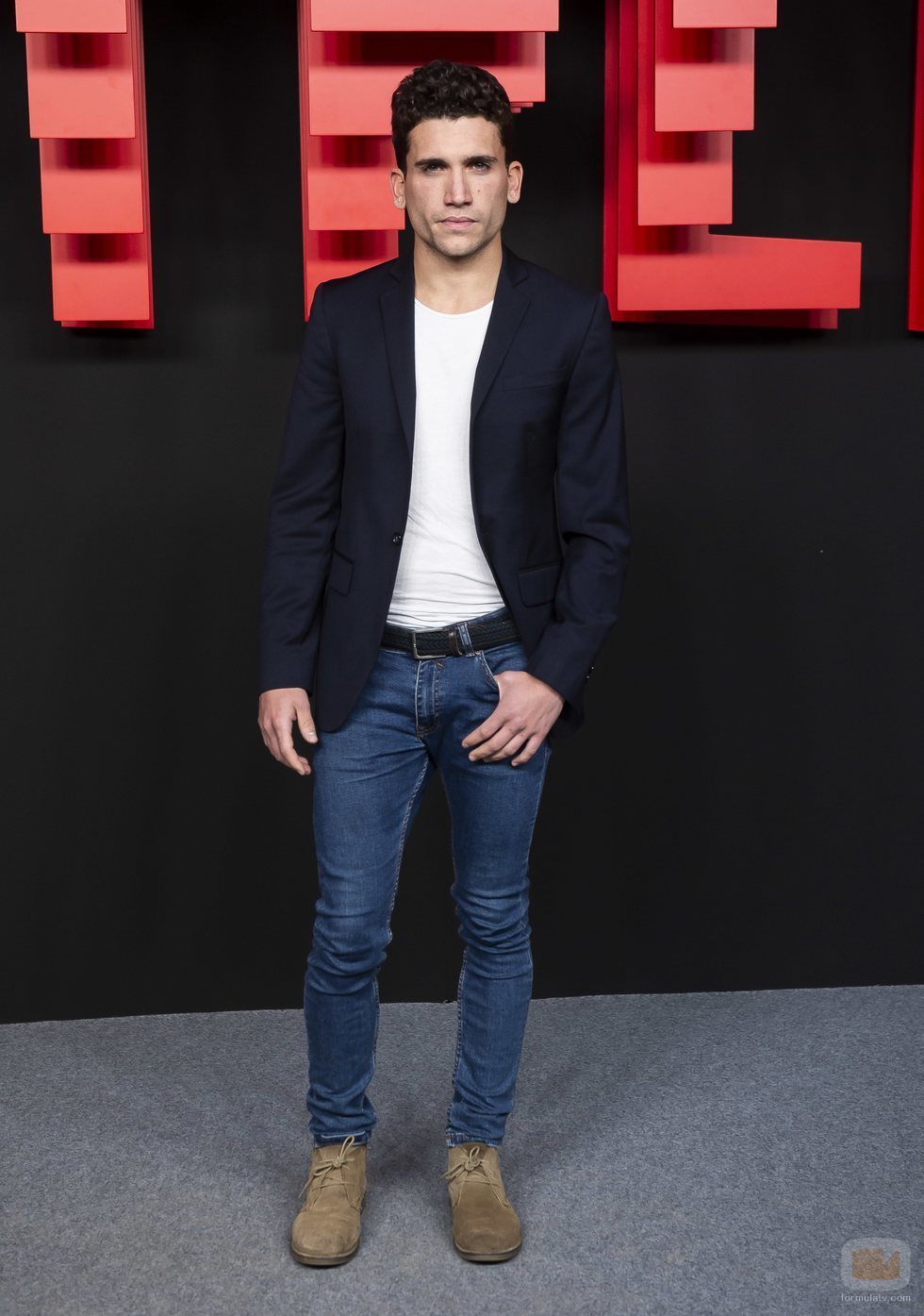 Jaime Lorente, en la inauguración del centro de producción de Netflix en Madrid